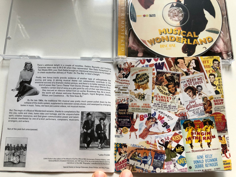 Musical Wonderland (Music From The Original Motion Pictures Digitally Remastered) - Singin' In The Rain; Easter Parade; High Socitey; The Wizard Of Oz; For Me And My Gal; Show Boat / Warner Strategic Marketing 2x Audio CD 2001 / 0927 41215-2