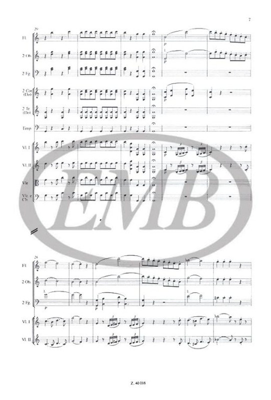 Mozart, Wolfgang Amadeus: Symphony in C major, K 551 / "Jupiter" / pocket score / Edited by Darvas Gábor / Editio Musica Budapest Zeneműkiadó / 1980 /  Szerkesztette Darvas Gábor 