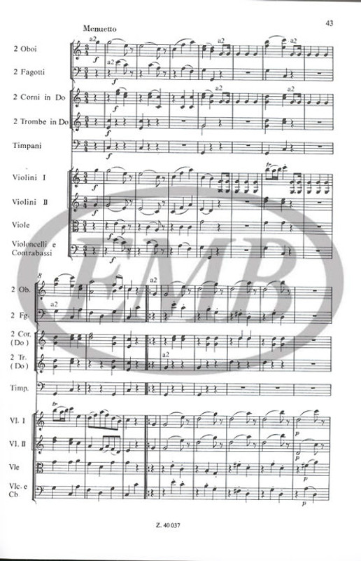 Mozart, Wolfgang Amadeus: Symphony in C major, K 425 / "Linz" / pocket score / Edited by Darvas Gábor / Editio Musica Budapest Zeneműkiadó / 1983 / Mozart, Wolfgang Amadeus: Szimfónia C-dúr, KV 425 / "Linzi" / kispartitúra / Szerkesztette Darvas Gábor 