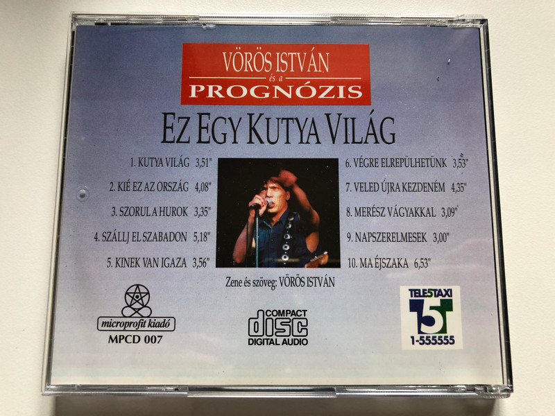 Vörös István És A Prognózis – Ez Egy Kutya Világ / Microprofit Kiadó Audio CD 1993 / MPCD 007