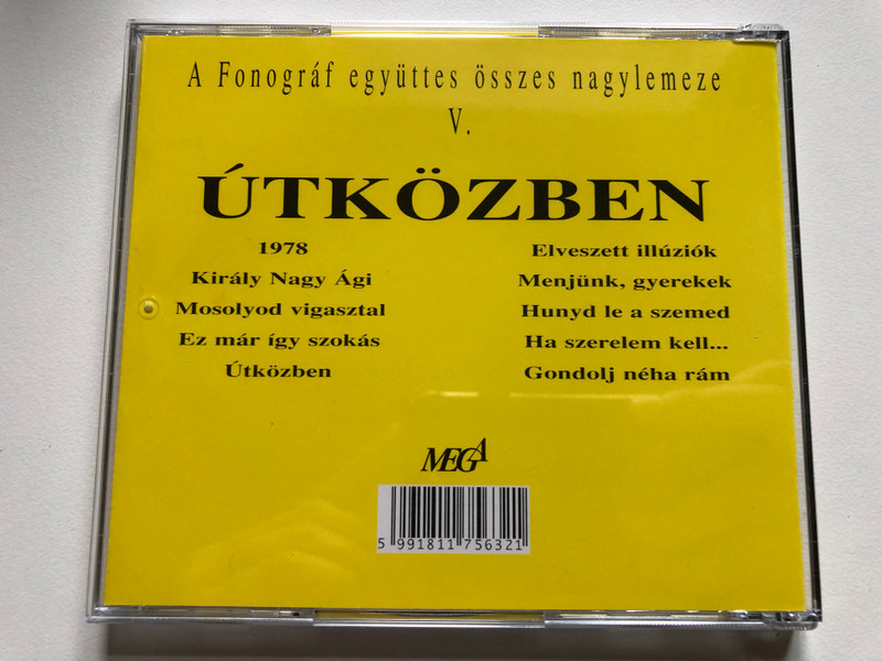 Fonográf – Útközben / Mega Audio CD 1994 / HCD 17563 (94/M-098)
