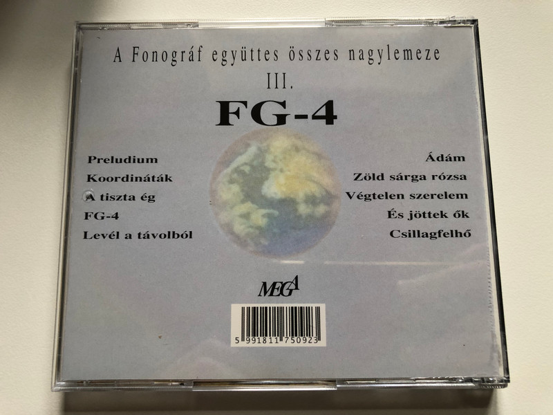 Fonográf – FG-4 / Mega Audio CD 1994 / HCD 17509 (94/M-096)