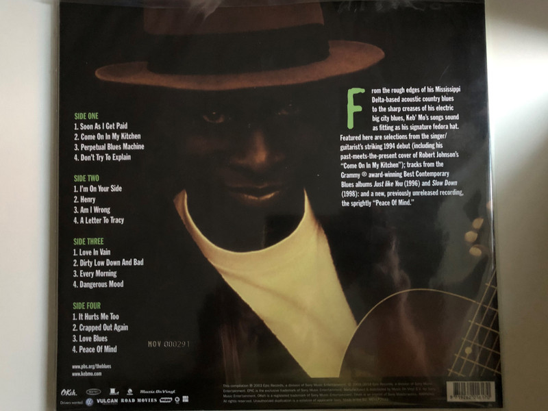 Keb' Mo' – Martin Scorsese Presents The Blues / Music On Vinyl 2x LP 2018 / MOVLP2033