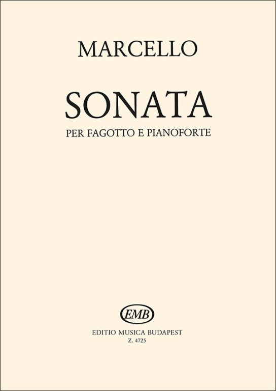 Marcello, Benedetto: Sonata / Transcription and Continuo by Rudas Imre / Editio Musica Budapest Zeneműkiadó / 1965 / Átírta és a continuót kidolgozta Rudas Imre 