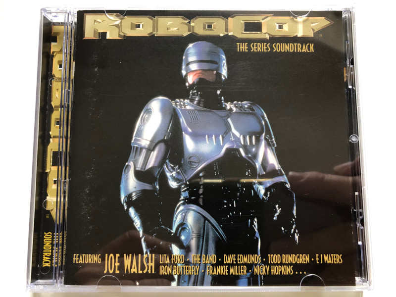 Robocop - The Series Soundtrack - Featuring: Joe Walsh, Lita Ford, The Band, Dave Edmunds, Todd Rundgren, E J Waters, Iron Butterfly, Frankie Miller, Nicky Hopkins... / Castle Music Audio CD 1994 / ESMCD 491
