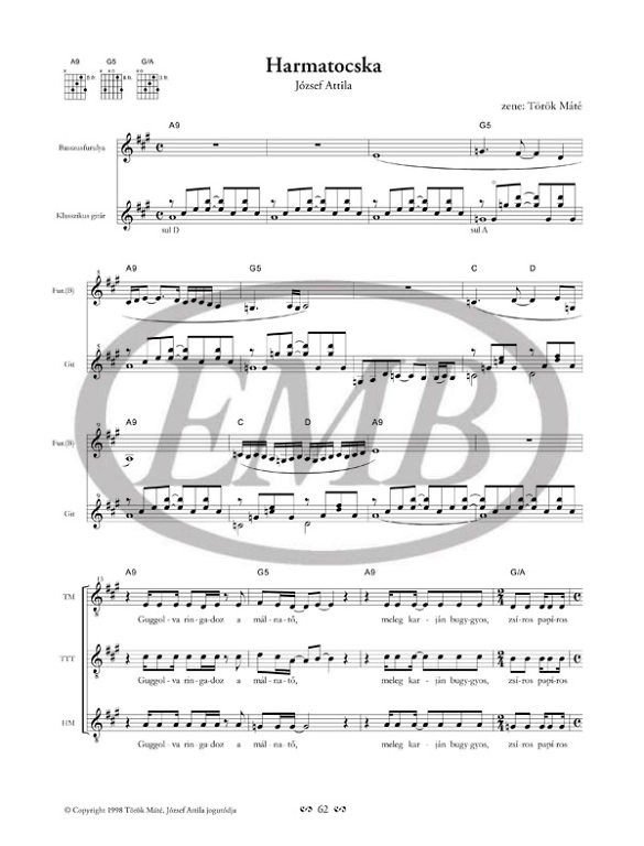 MISZTRÁL: Tíz esztendő félszáz dala 1997-2007 / Editio Musica Budapest Zeneműkiadó / 2007