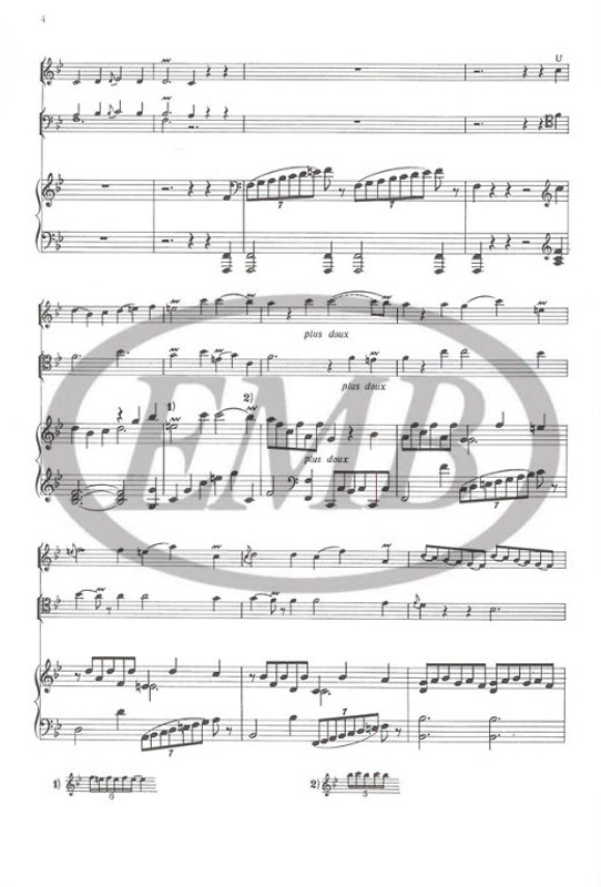 Rameau, Jean-Philippe: Pieces de clavecin en concerts 4 / pour violon (flute), viole (violoncelle ou 2. violon) et clavecin Concert No. 4 / score and parts / Edited by Horusitzky Zoltán / Editio Musica Budapest Zeneműkiadó / 1967 / Közreadta Horusitzky Zoltán Rameau, Jean-Philippe: Pieces de clavecin en concerts 4 / pour violon (flute), viole (violoncelle ou 2. violon) et clavecin Concert No. 4 / score and parts / Edited by Horusitzky Zoltán / Editio Musica Budapest Zeneműkiadó / 1967 / Közreadta Horusitzky Zoltán