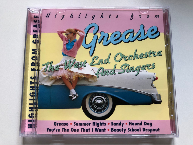 Highlights From Grease - The West End Orchestra And Singers / Grease; Summer Nights; Sandy; Hound Dog; You're The One That I Want; Beauty School Dropout / TRC Music Audio CD 1998 / 97413E