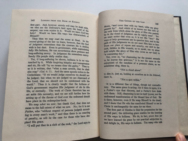 Lessons from Exodus by F. W. Grant / Lectures given in Toronto in 1880 / Believers Bookshelf / Hardcover (ExodusLessons)