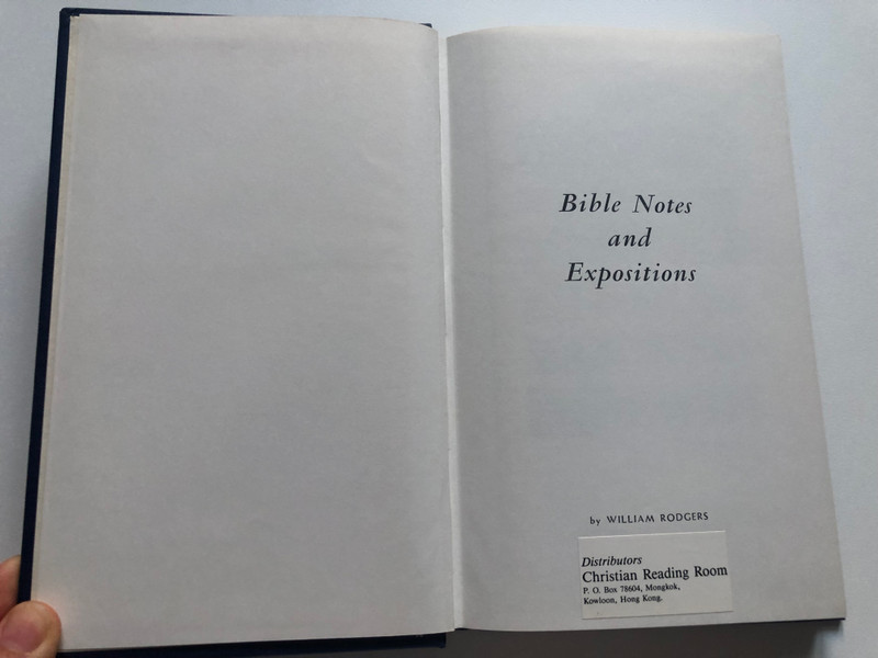 Bible Notes and Expositions by William Rodgers / Ritchie 1976 / Christian Reading Room / Hardcover (BibleExpositions)