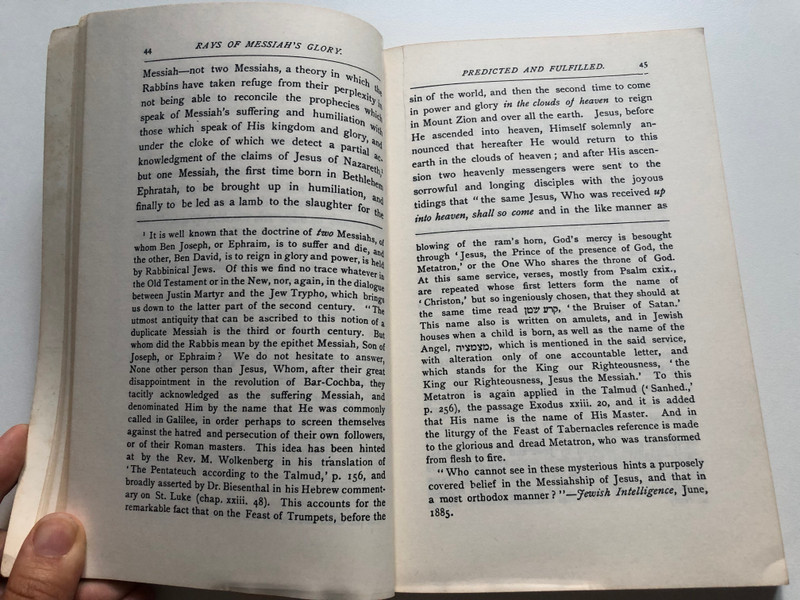 Rays of Messiah's Glory by David Baron / Christ in the Old Testament / The Messianic Testimony / Paperback (RaysOfMessiah)