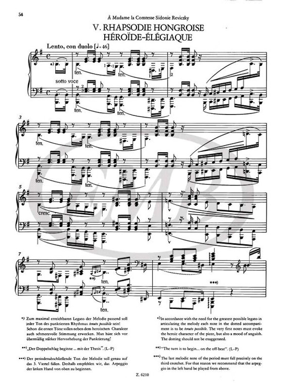 Liszt Ferenc: Hungarian Rhapsodies I. (I/3) / Edited by Szelényi István, Gárdonyi Zoltán / Editio Musica Budapest Zeneműkiadó / 1972 / Közreadta Szelényi István, Gárdonyi Zoltán 