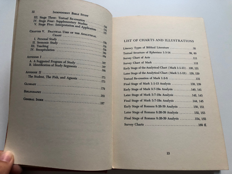 Independent Bible Study by Irving L. Jensen / Using the Analytical chart and the inductive method / Moody Press Chicago 1963 / Hardcover (63-12114)