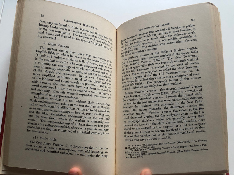 Independent Bible Study by Irving L. Jensen / Using the Analytical chart and the inductive method / Moody Press Chicago 1963 / Hardcover (63-12114)