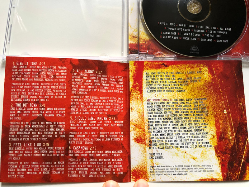 Eric Lindell – Change In The Weather / Alligator Records Audio CD 2006 / ALCD 4908