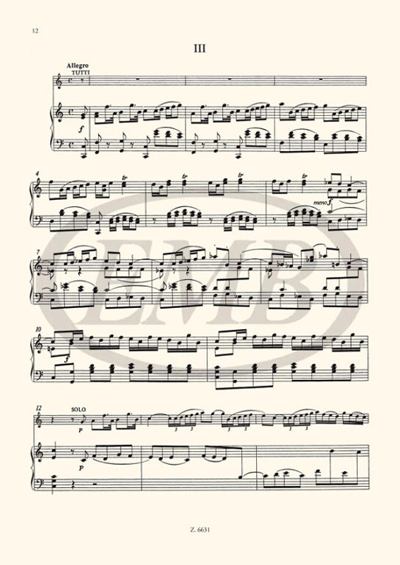 Vivaldi, Antonio: Concerto in do maggiore / per oboe e pianoforte, RV 451 / piano score / Publishing and piano score by Károlyi Pál / Editio Musica Budapest Zeneműkiadó / 1973 / Közreadta és a zongorakivonatot készítette Károlyi Pál