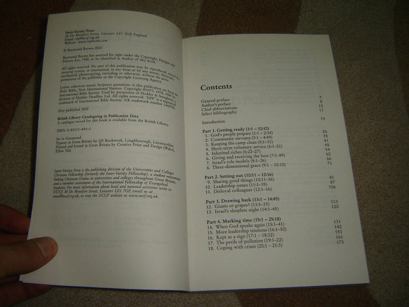 The Message of Numbers - Journey to the promised land / Raymond Brown