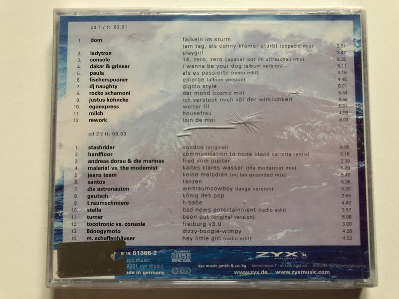 Electro Pop 3000 / Electronic Stimulation - Ladytron, Paula, Andreas Dorau & Die Marinas, Turner / ZYX Music 2x Audio CD 2001 / ZYX 81366-2