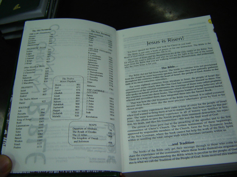 Christian Community Bible GREEN LARGE / Catholic Pastoral Edition