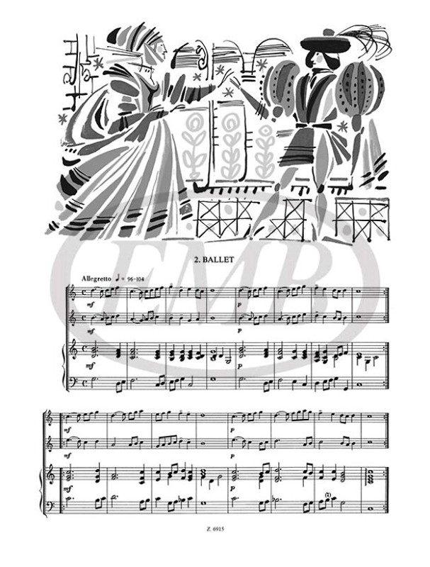 Chamber Music for two melodic instruments and basso continuo (for chamber ensemble) 1 / Edited by Máriássy István / Editio Musica Budapest Zeneműkiadó / 1973 / Közreadta Máriássy István 
