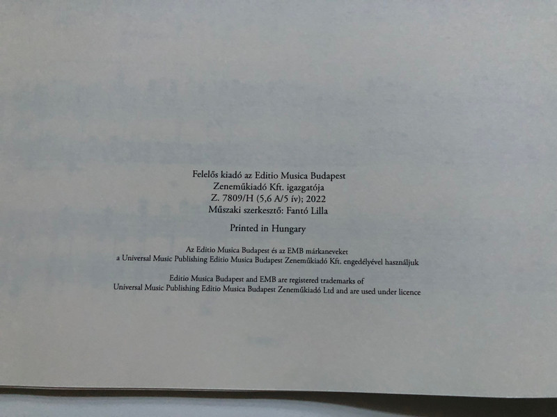 Liszt Ferenc: Rákóczi March / Edited by Szegedi Ernő / Editio Musica Budapest Zeneműkiadó / 1978 / Közreadta Szegedi Ernő (9790080078099)
