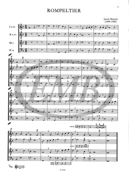 WORKS OF THE NETHERLAND SCHOOL FOR FOUR INSTRUMENTS 2 / score and parts / Edited by Czidra László / Editio Musica Budapest Zeneműkiadó / 1978 / Közreadta Czidra László 