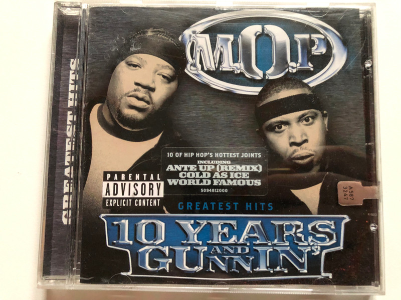 M.O.P. – 10 Years And Gunnin' / 10 Of Hip Hop's Hottest Joints, Including Ante Up (Remix), Cold As Ice, World Famous / Epic Audio CD 2003 / 509481 2