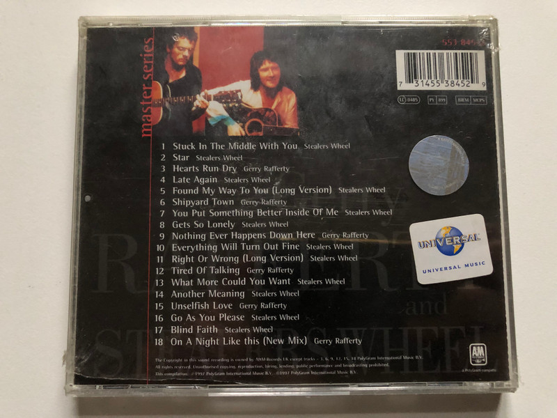 Gerry Rafferty And Stealers Wheel / Master Series / A&M Records Audio CD 1997 / 553 845-2