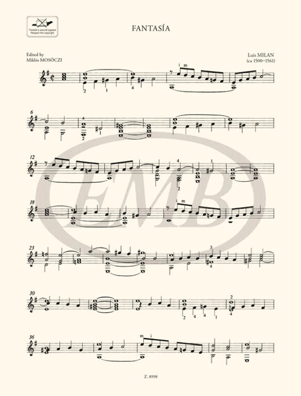 OLD SPANISH MUSIC / Edited by Mosóczi Miklós / Editio Musica Budapest Zeneműkiadó / 1981 / RÉGI SPANYOL MUZSIKA / Közreadta Mosóczi Miklós