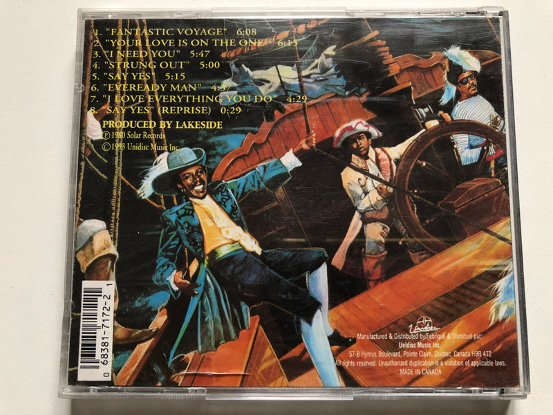 Lakeside – Fantastic Voyage / Unidisc Audio CD 1993 / SPLK 7172