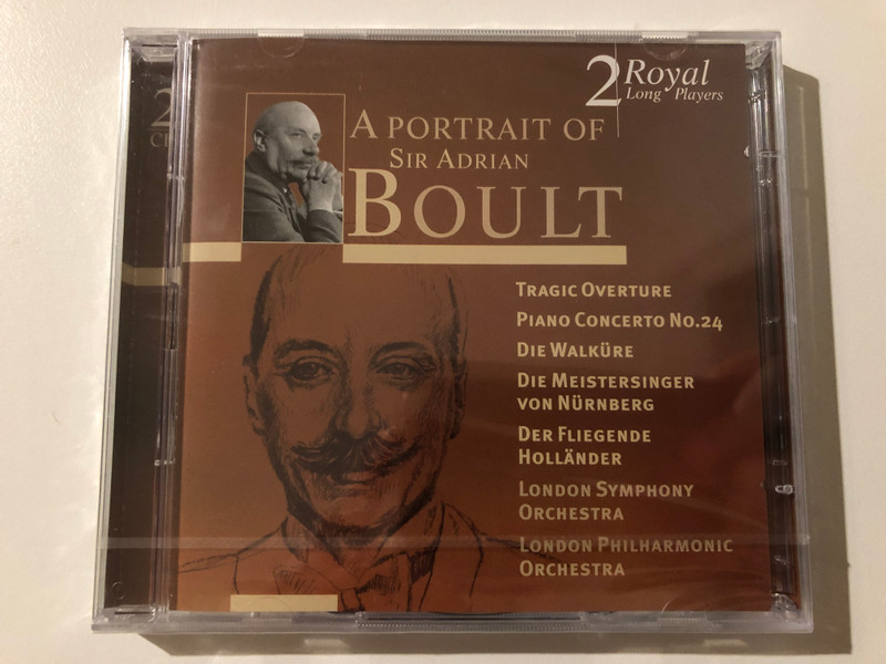 A Portrait Of Sir Adrian Boult / Tragic Overture; Piano Concerto No. 24; Die Walküre; Die Meistersinger von Nürnberg; Der fliegende Holländer / London Symphony Orchestra / Disky Classics 2x Audio CD 1999 / DCL 705952