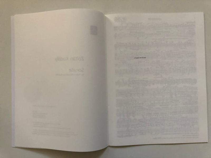 Kodály Zoltán: Sonata (1915) / for violoncello solo / Universal Edition / Kodály Zoltán: Szonáta (1915) / szólógordonkára (9790008009853)