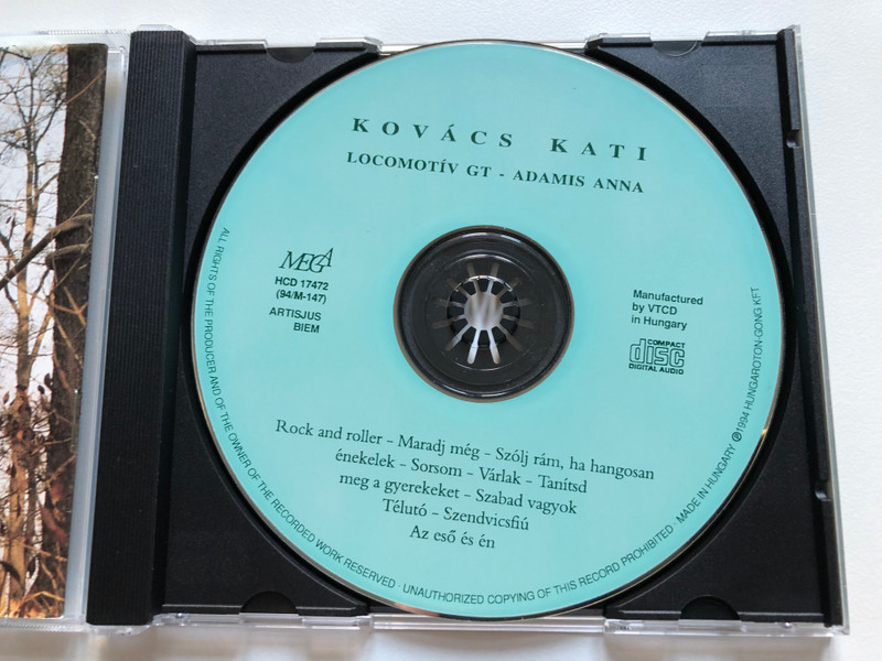 Kovács Kati - Locomotiv GT / Adamis Anna / Mega Audio CD 1994 / HCD 17472 (94/M-147)