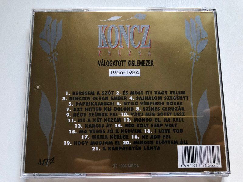 Koncz Zsuzsa – Válogatott Kislemezek / Mega Audio CD 1996 / HCD 37866