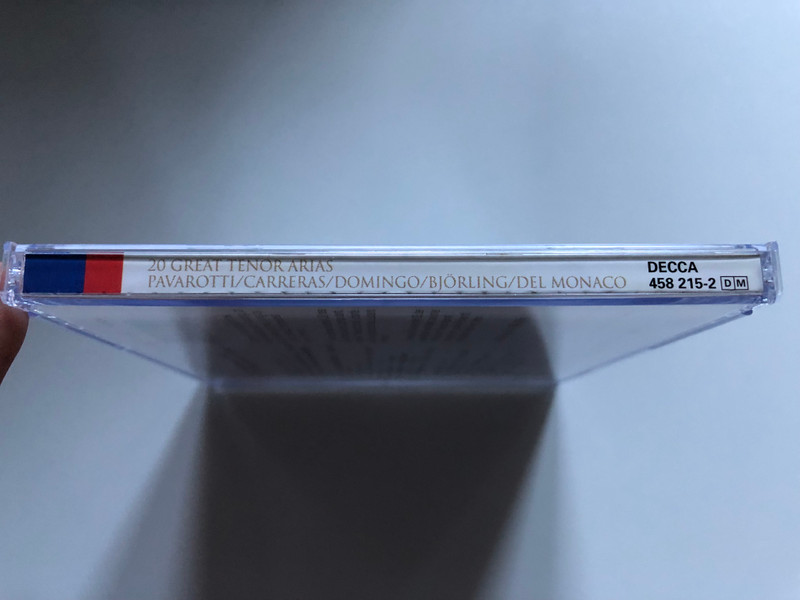 Nessun Dorma: 20 Great Tenor Arias - Pavarotti, Carerras, Domingo, Bergonzi, Aragall, Bjorling, Di Stefano, Kollo, Corelli, Del Monaco / London Records Audio CD 1998 Stereo / 458 215-2