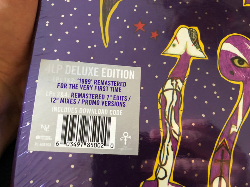 Prince – 1999 / 4LP Deluxe Edition. LPs 1&2: '1999' Remastetered For The Very First Time. LPs 3&4: Remastered 7'' Edits/12'' Mixes/Promo Versions / Includes Download Code / The Prince Estate 4x LP / R1 604568