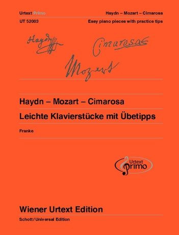 Mozart, Wolfgang Amadeus, Haydn, Franz Joseph, Cimarosa, Domenico: Haydn - Mozart - Cimarosa 2 / 24 easy Piano Pieces with Practising Tips / Universal Edition 