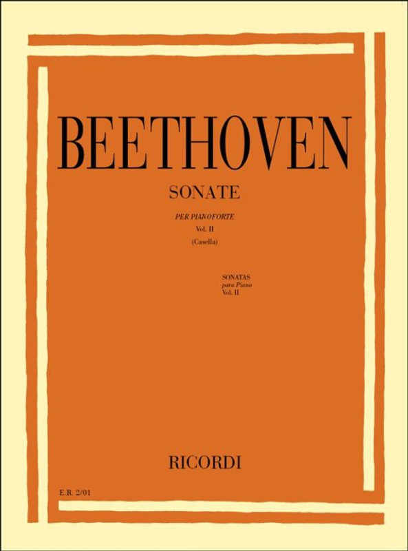 Beethoven, Ludwig van: 32 SONATE, PER PIANOFORTE / EDIZIONE IN 3 VOLL. CON PREFAZIONE E NOTE STORICO-TECNICHE / Ricordi / 1919 