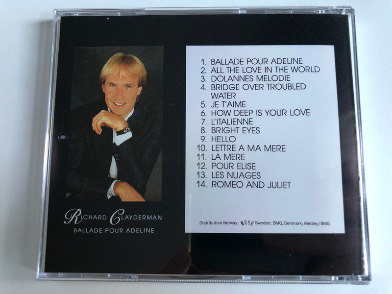 Richard Clayderman - Ballade Pour Adeline / Muse Audio CD 1990 / CD 19901-2