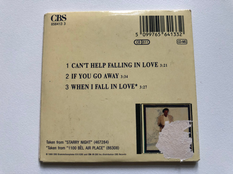 Julio Iglesias – Can't Help Falling In Love / CBS Audio CD-MS MiniDisc (MD) 1990 / 656413 1
