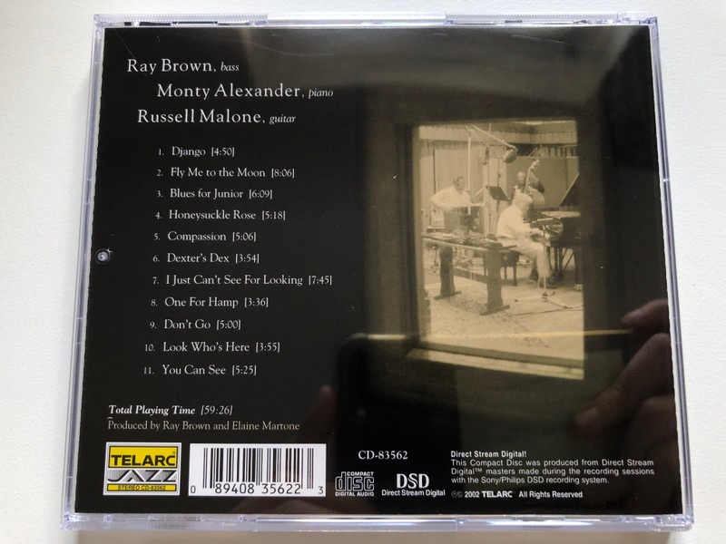 Ray Brown, Monty Alexander, Russell Malone / Telarc Audio CD 2002 / CD-83562 (089408356223)
