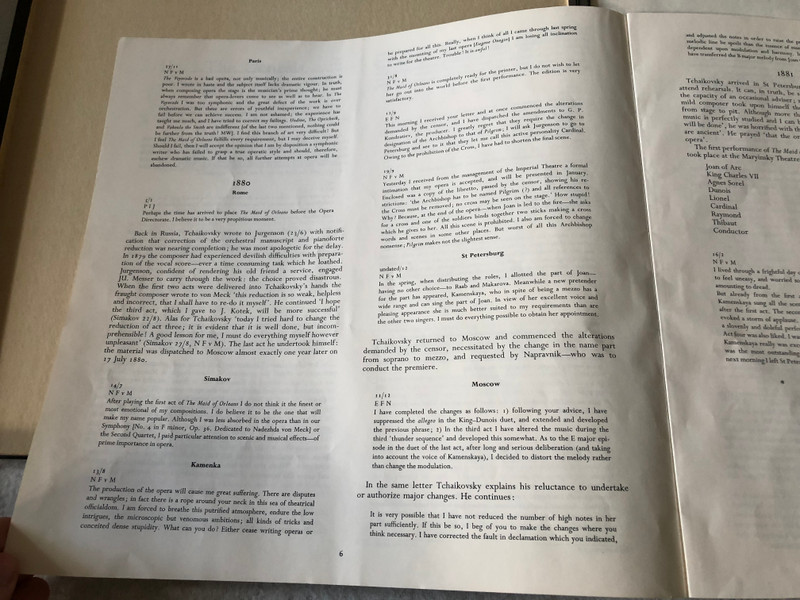 Tchaikovsky / The maid of Orleans / Columbia Records 1974 / LP VINYL M4 33210