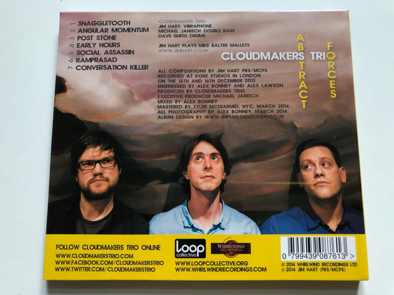 Cloudmakers Trio – Abstract Forces / Whirlwind Recordings Audio CD 2014 / WR4655
