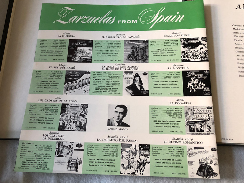  Umberto Giordano – Andrea Chenier / London Records / 3 LPs VINYL 1958 / OSA 1303