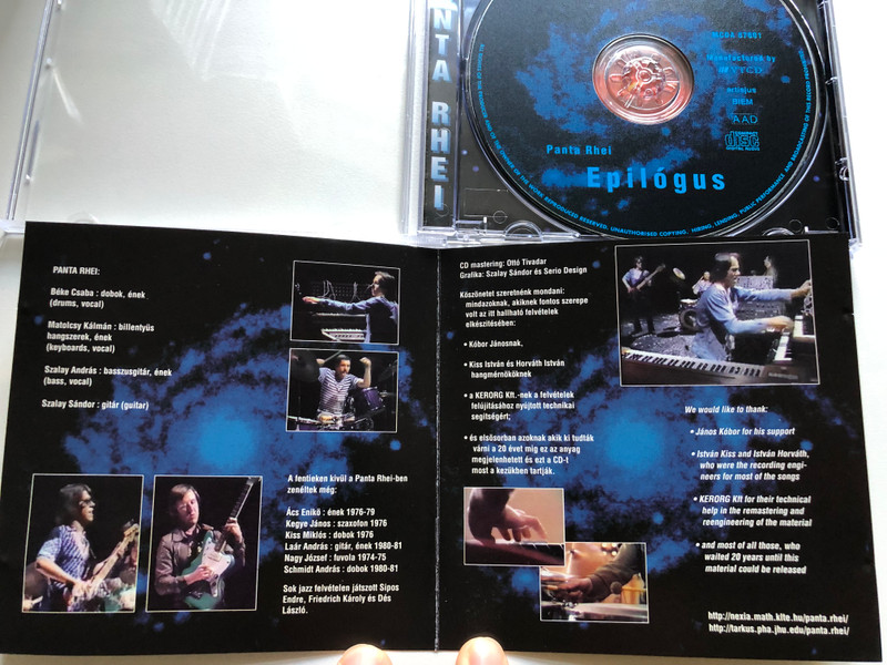 Panta Rhei – Epilógus / Mega Audio CD 1997 / MCDA 87601