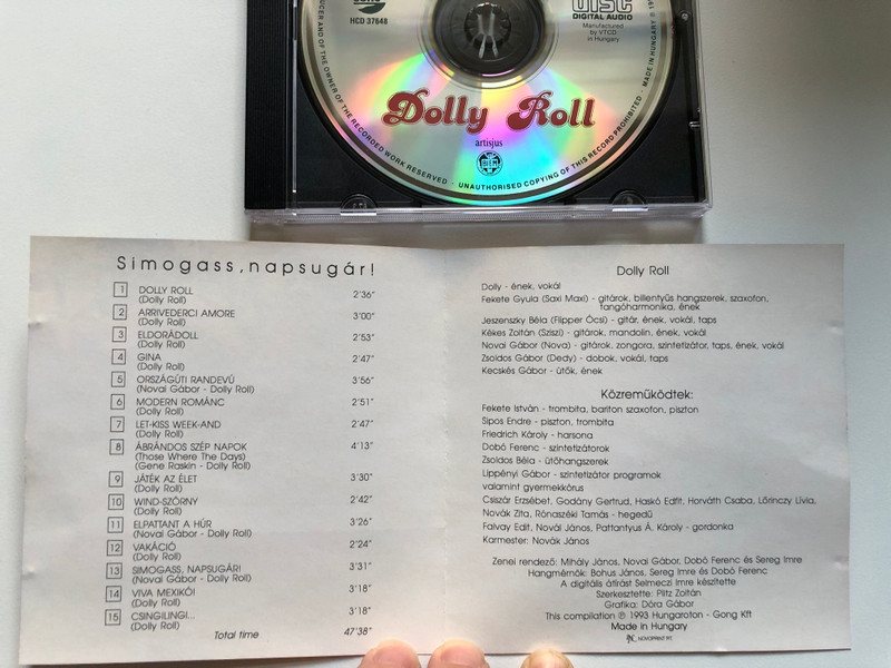 Dolly Roll – Simogass, Napsugár! / Gong Audio CD 1993 / HCD 37648
