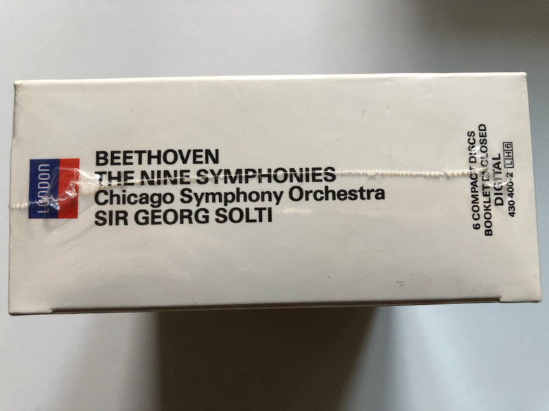 Beethoven - The Nine Symphonies / Chicago Symphony Orchestra, Sir Georg Solti / London Records 6x Audio CD 1990 / 430 400-2