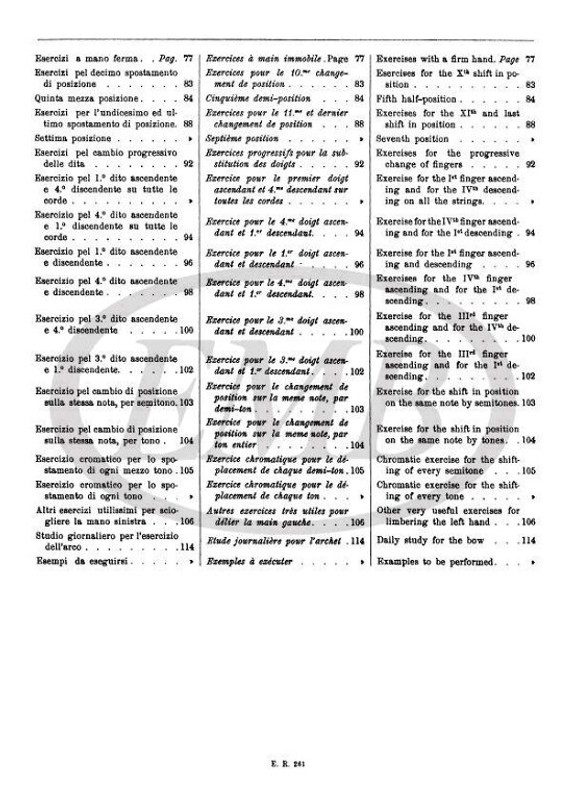 Billé, Isaia: NUOVO METODO PER CONTRABBASSO A 4 E 5 CORDE / PARTE I: I CORSO TEORICO-PRATICO / Ricordi 