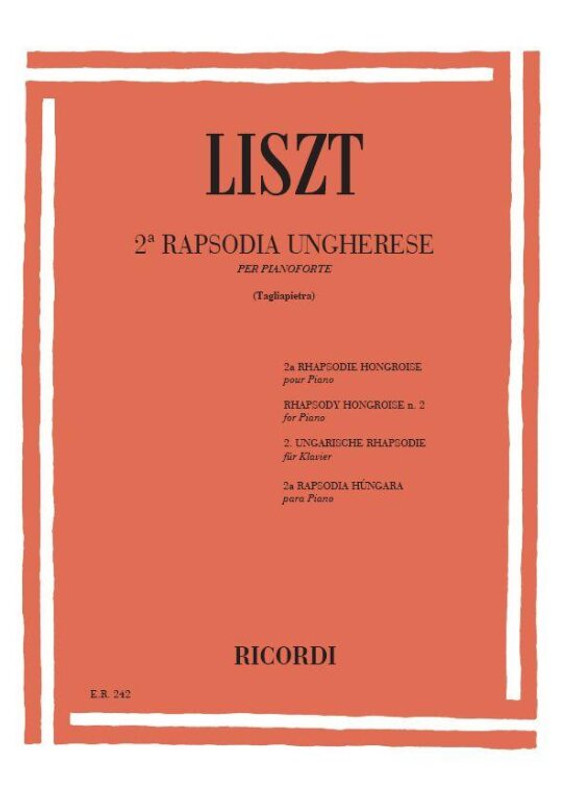 Liszt Ferenc: 2th Hungarian Rhapsody / Ricordi / 1984