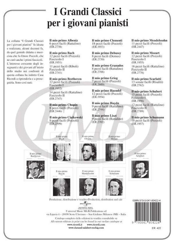 Beethoven, Ludwig van: 2 ROMANZE OP. 40 E 50 - PER VIOLINO E PIANOFORTE / REVISIONE DI MARCO ANZOLETTI / Ricordi / 1984 